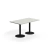 Pöytä VERTICUS 1400x800x720 mm, vaaleanharmaa/musta