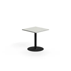 Pöytä VERTICUS 700x700x720 mm, vaaleanharmaa/musta
