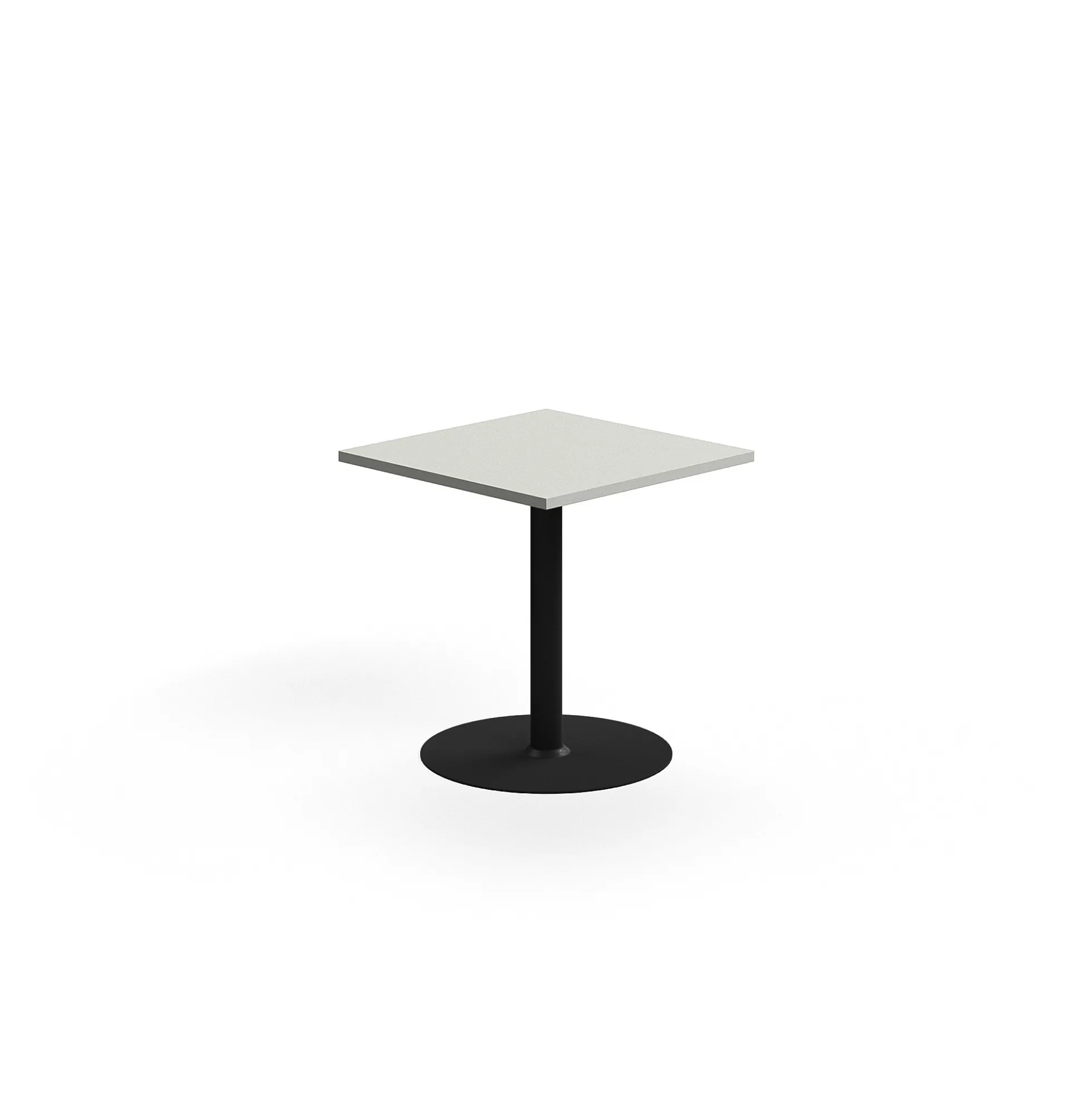 Pöytä VERTICUS 700x700x720 mm, vaaleanharmaa/musta