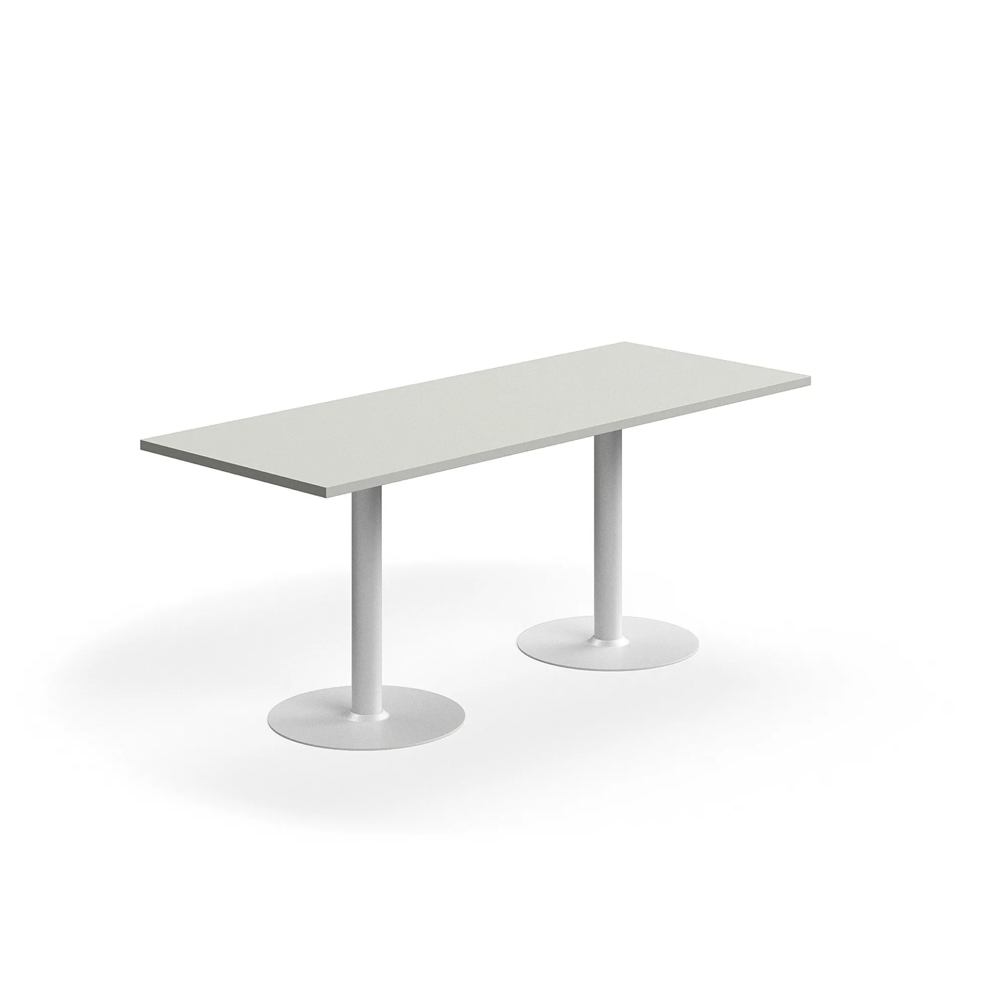 Pöytä VERTICUS 1800x700x720 mm, vaaleanharmaa/valkoinen