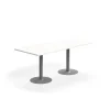 Pöytä VERTICUS 1800x800x720 mm, valkoinen/hopea