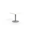 Pöytä VERTICUS 700x700x720 mm, valkoinen/hopea