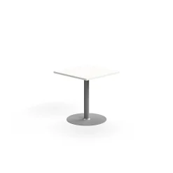 Pöytä VERTICUS 700x700x720 mm, valkoinen/hopea