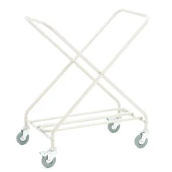 Pyykkivaunu Pyörät, kokoontaitettava, beige, sininen