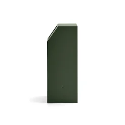 Roska-astia painokannella MELROSE 1000x395x400 mm, oliivinvihreä