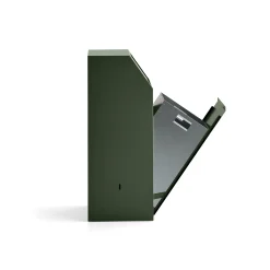 Roska-astia painokannella MELROSE 1000x395x400 mm, oliivinvihreä