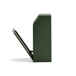 Roska-astia painokannella MELROSE 1000x395x400 mm, oliivinvihreä