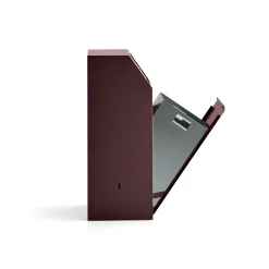 Roska-astia painokannella MELROSE 1000x395x400 mm, tummanpunainen