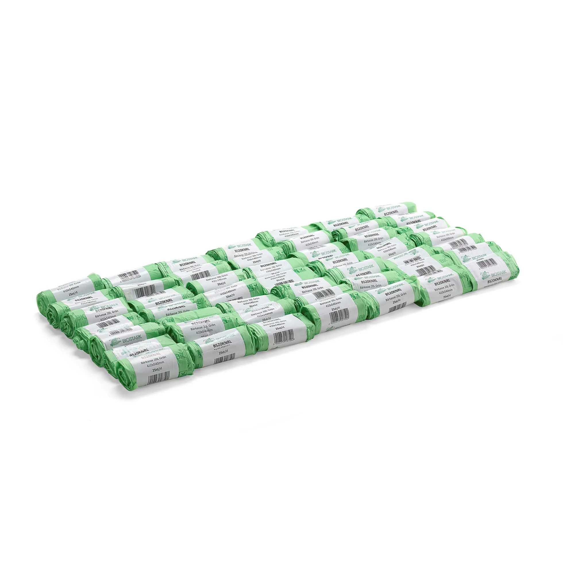 Roskapussit Biohajoavat, 50 rullaa (25 kpl/rulla), 20 litraa