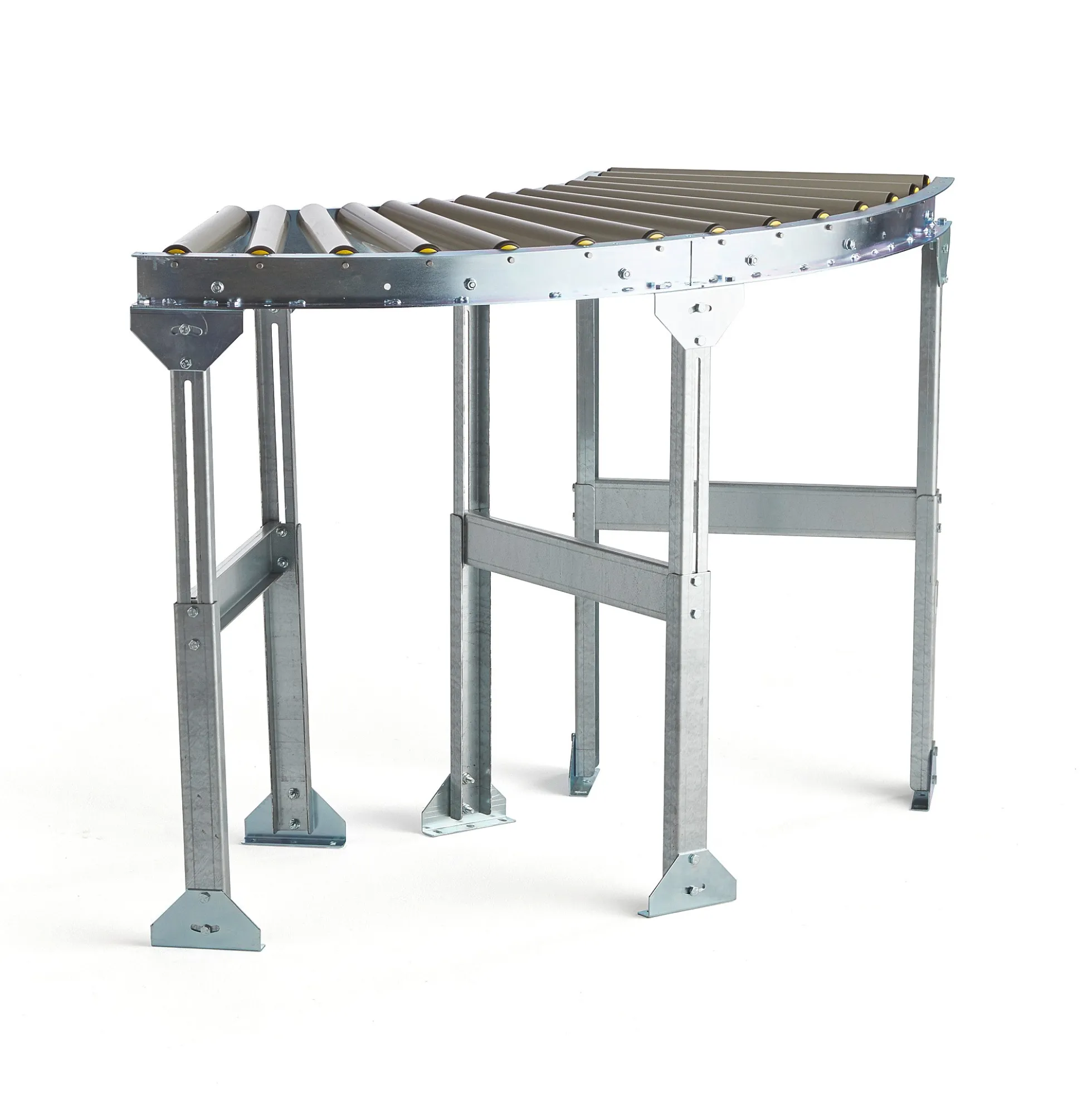 Rullarata LINE 90-asteen kulma, PVC-rullat, 1030x500 mm