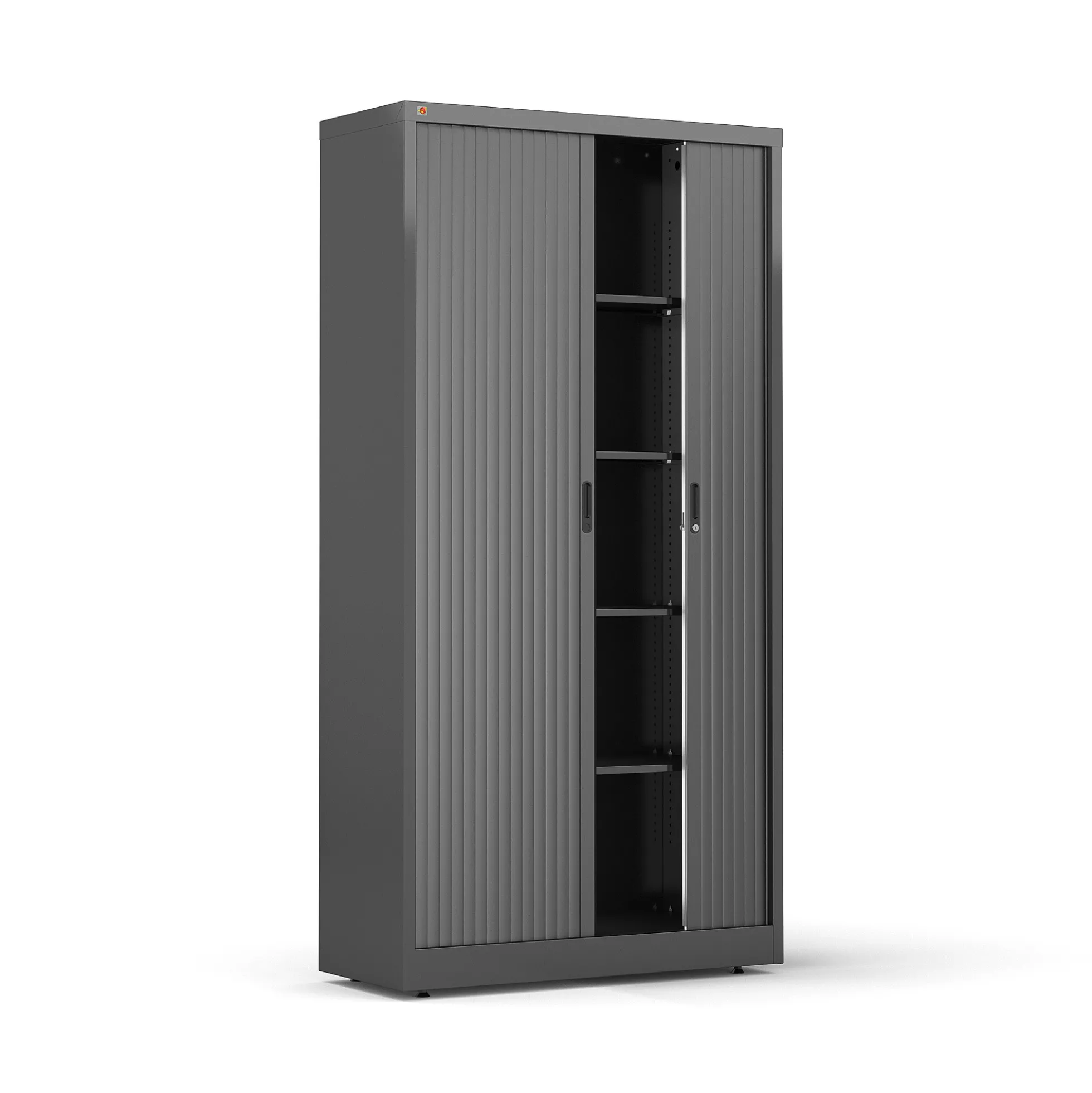 Rulokaappi STUDIO 1950x1000x420 mm, musta, musta