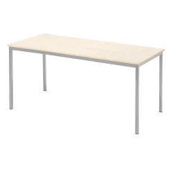 Ruokapöytä JAMIE 1800x800 mm, koivulaminaatti, harmaa
