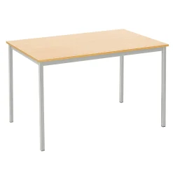 Ruokapöytä JAMIE 1200x800 mm, pyökkilaminaatti, harmaa