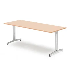 Ruokapöytä SANNA 1800x800x720 mm, kromi/pyökki