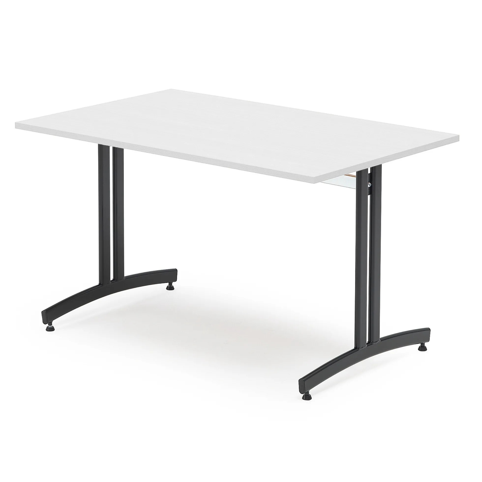 Ruokapöytä SANNA 1200x800x720 mm, musta/valkoinen