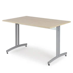 Ruokapöytä SANNA 1200x800x720 mm, silver/koivu