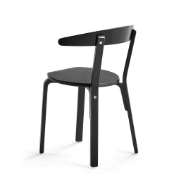 Ruokatuoli LINUS K 450 mm, musta viilu