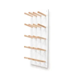 Saapasteline PERO 10 kenkäparille, 440x195x1025 mm, valkoinen