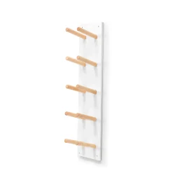 Saapasteline PERO 5 kenkäparille, 220x195x1025 mm, valkoinen