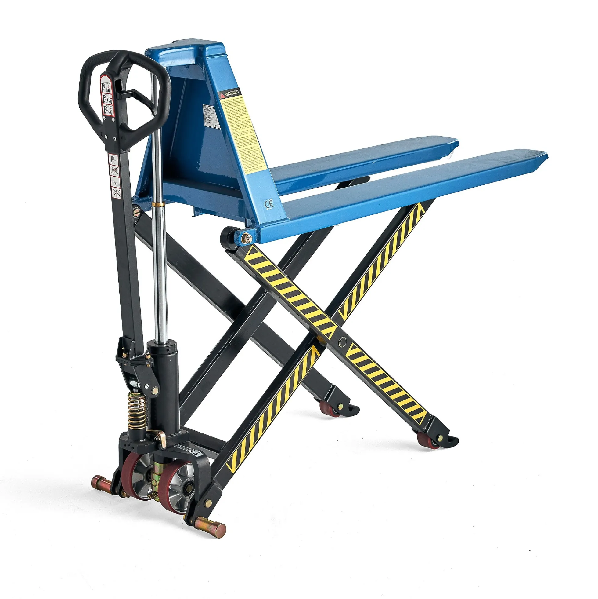 Saksivaunu ACTIVE Helposti pumpattava, 1000 kg, 1150 mm, sininen