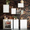 Seinäkaappi SERVE Lukollinen, 380x470x205 mm, valkoinen