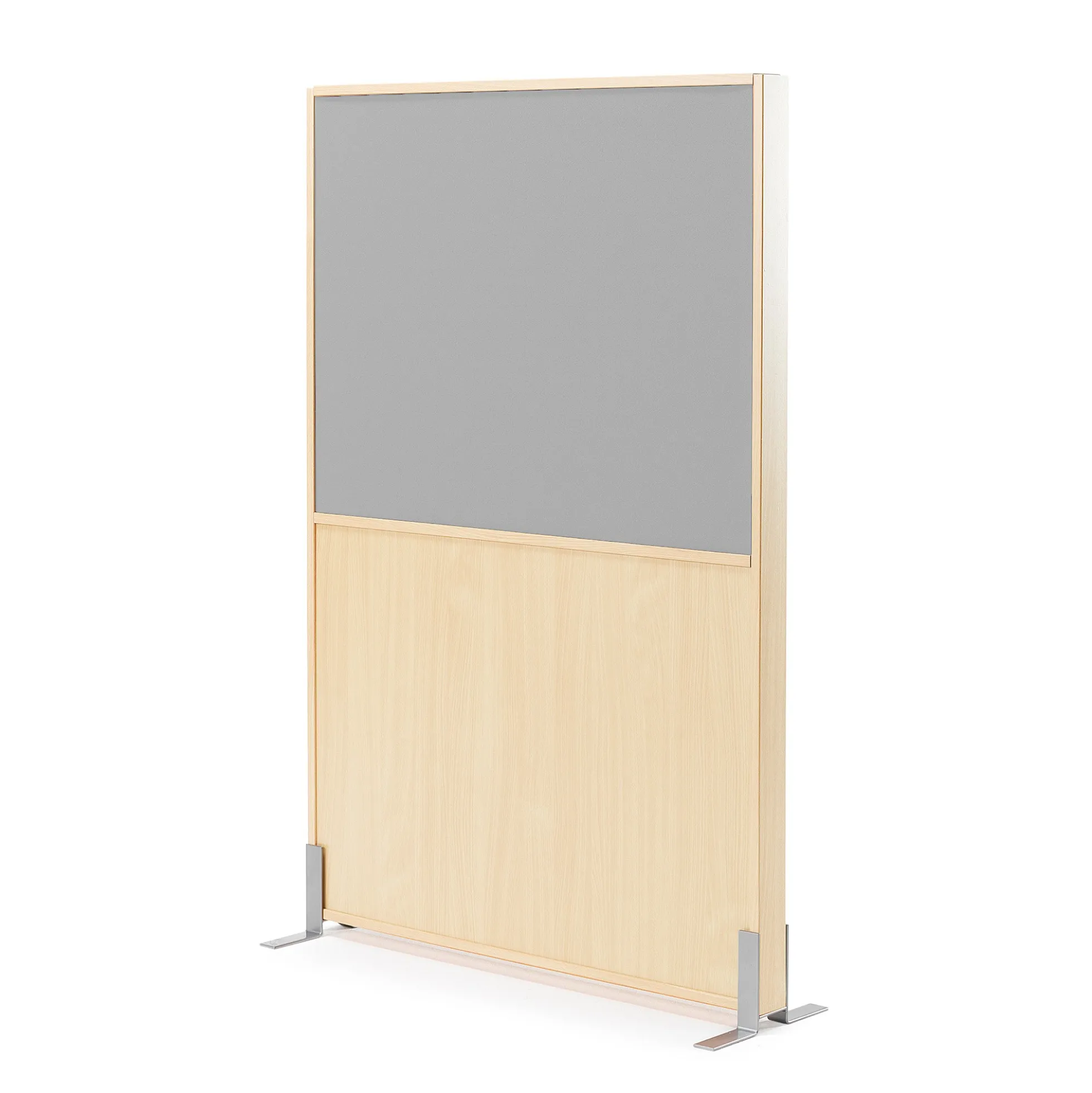 Seinäke DUO 1000x1500 mm, koivu, harmaa kangas