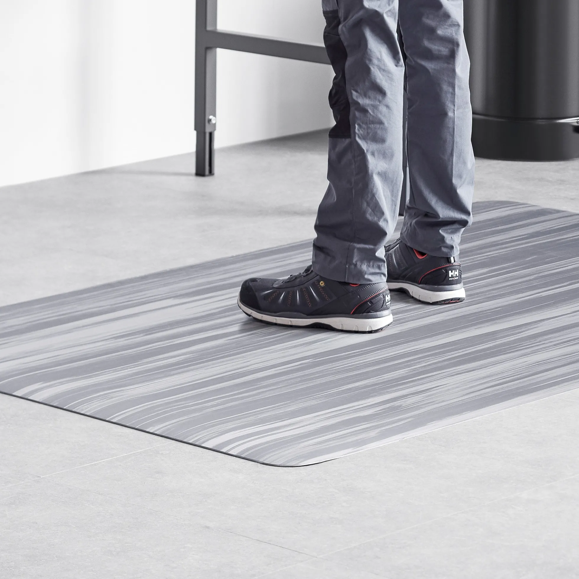 Seisontamatto STRETCH Metritavara, 1200 mm, harmaa