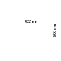 Sähköpöytä FLEXUS Suora pöytälevy, 1800x800 mm, hopeanharmaa jalusta, valkoinen