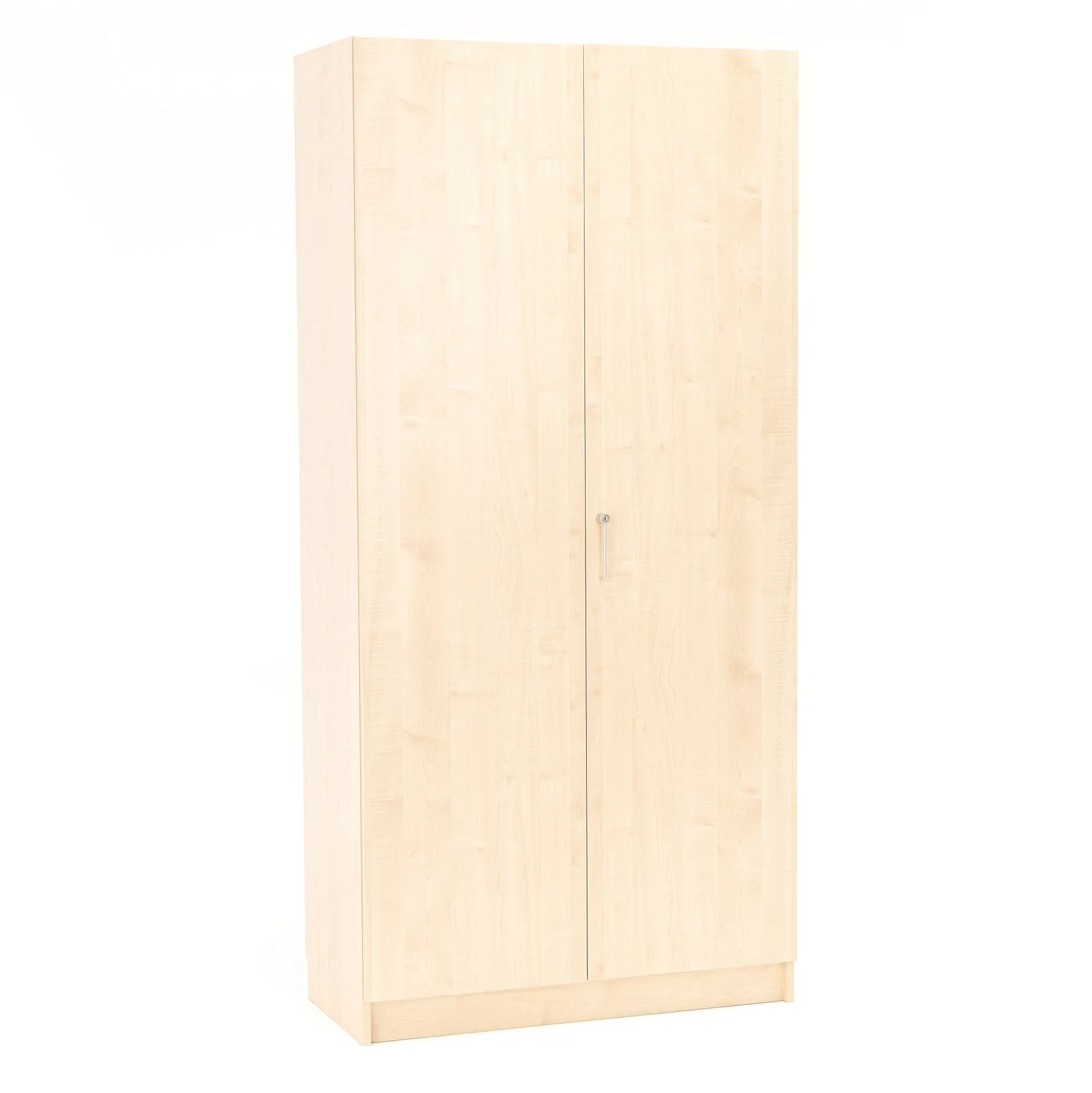 Säilytyskaappi THEO Täyspitkät ovet, 1000x470x2100 mm, koivu