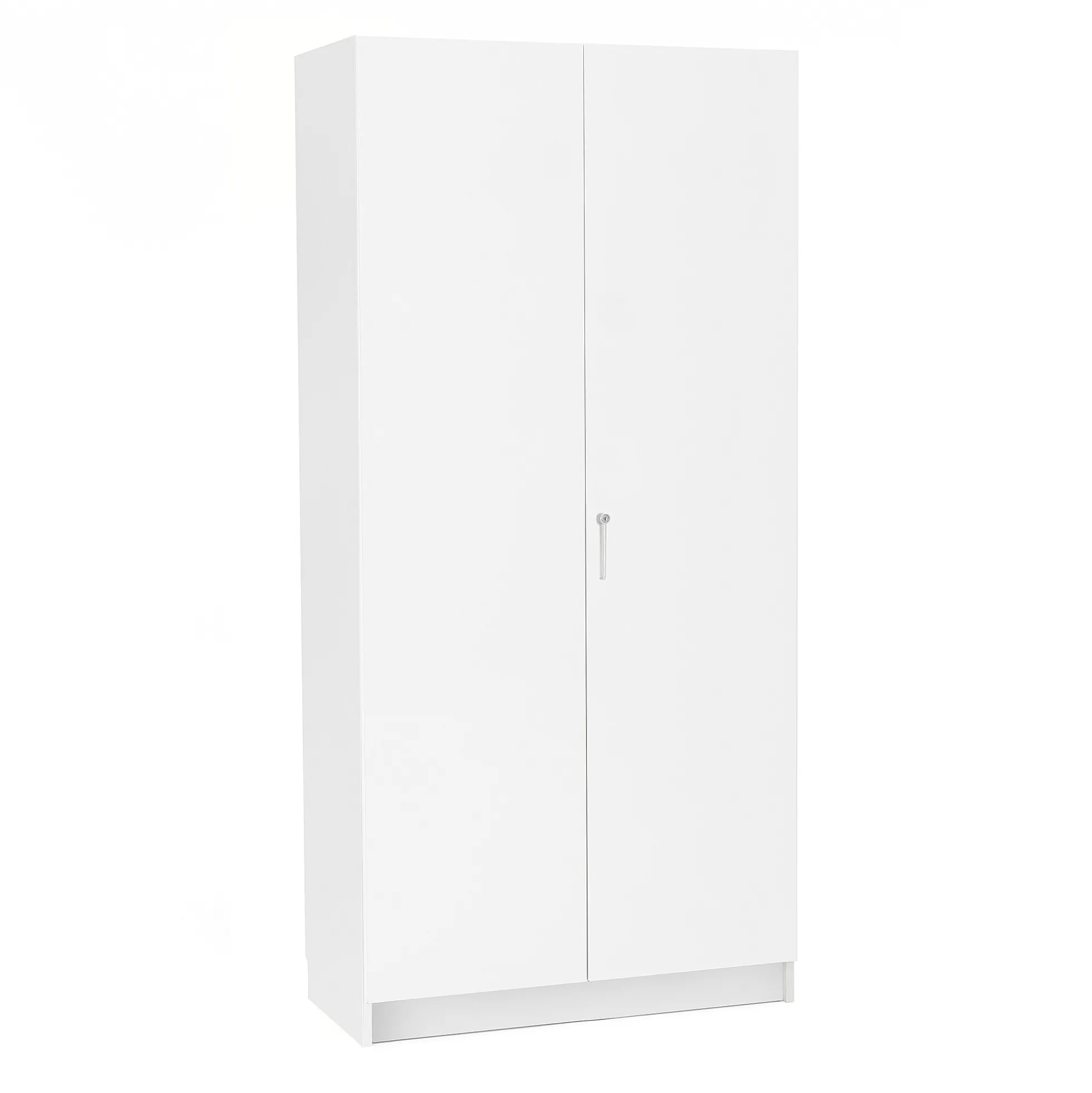 Säilytyskaappi THEO Täyspitkät ovet, 1000x470x2100 mm, valkoinen