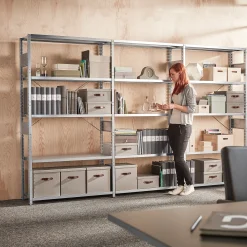 Säilytyslaatikko TIDY Sis. 8 kpl A4-riippukansiota, harmaa