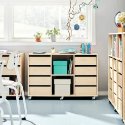 Säilytyslaatikosto CASPER 8 laatikkoa, 2 lokeroa, koivu