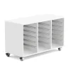 Säilytyslaatikosto muovilaatikoille IDA 1020x450x635 mm, valkoinen