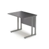 Sivupöytä FLEXUS 800x600 mm, 100 kg, harmaa laminaatti