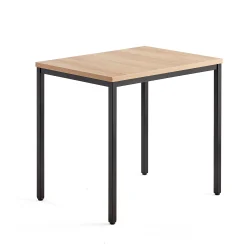 Sivupöytä QBUS Jalusta, 800x600 mm, musta, tammi
