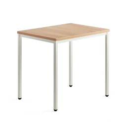Sivupöytä QBUS Jalusta, 800x600 mm, valkoinen, tammi