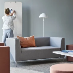Sohva CASUAL 2-istuttava, kangas CURA, harmaa