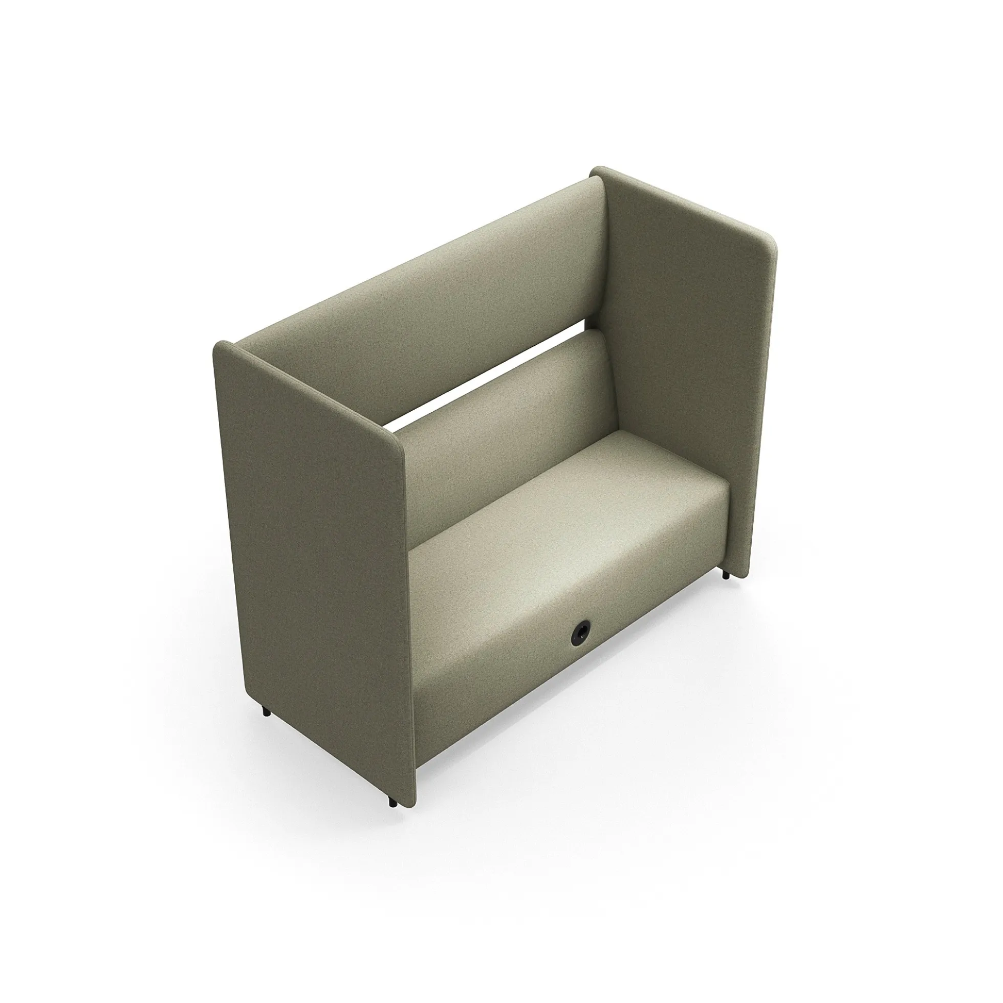 Sohva CLEAR SOUND Integroitu USB-portti, 3-istuttava, kangas Focus Melange, beige