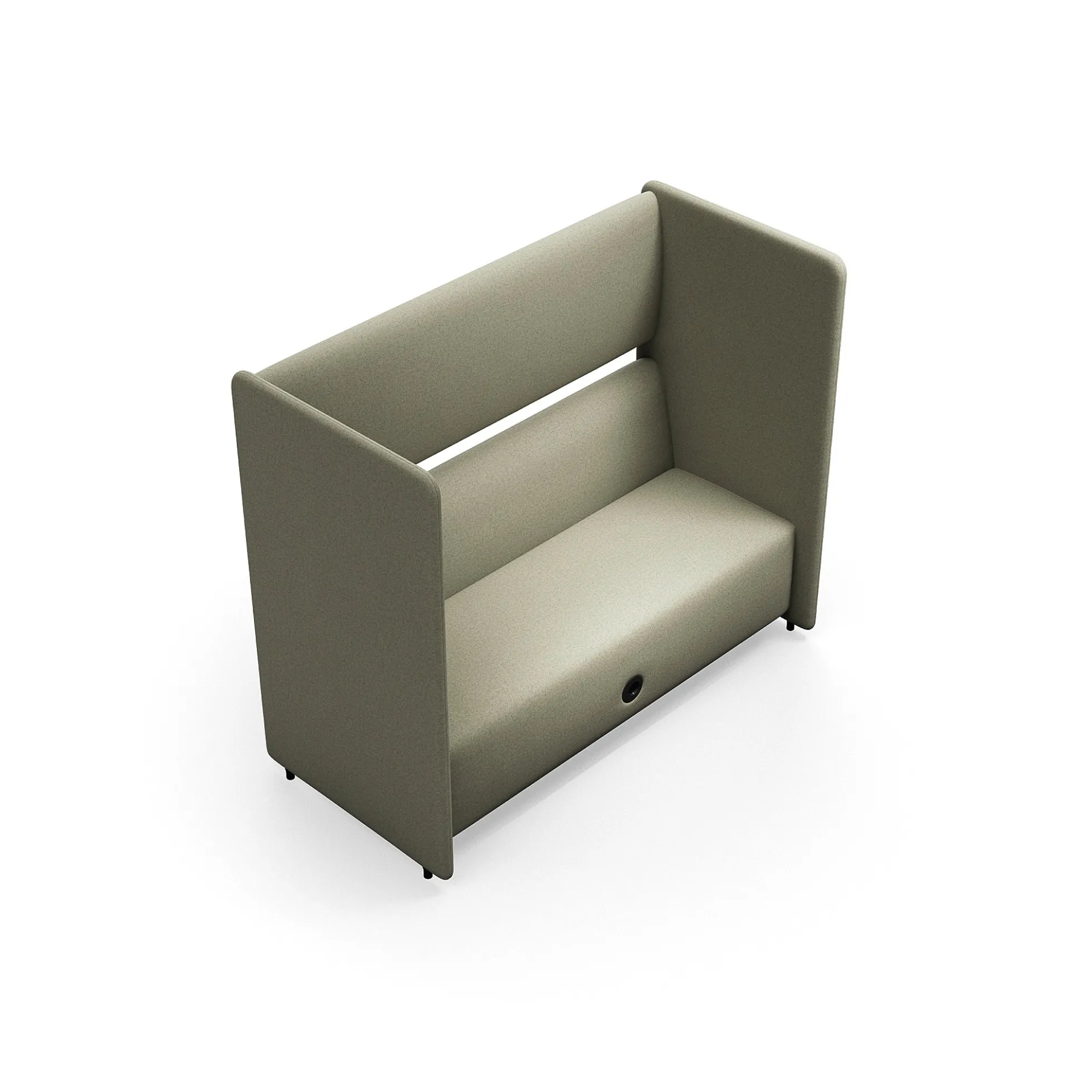 Sohva CLEAR SOUND Integroitu USB-portti, 3-istuttava, kangas Focus Melange, beige