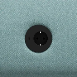 Sohva CLEAR SOUND Integroitu USB-portti, 3-istuttava, kangas Pod CS, turkoosi