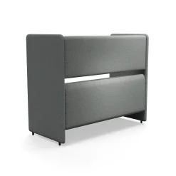 Sohva CLEAR SOUND 3-seater, kangas Focus Melange, hopeanharmaa