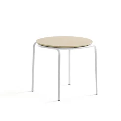 Sohvapöytä ASHLEY Ø570 x 470 mm, valkoinen, koivu