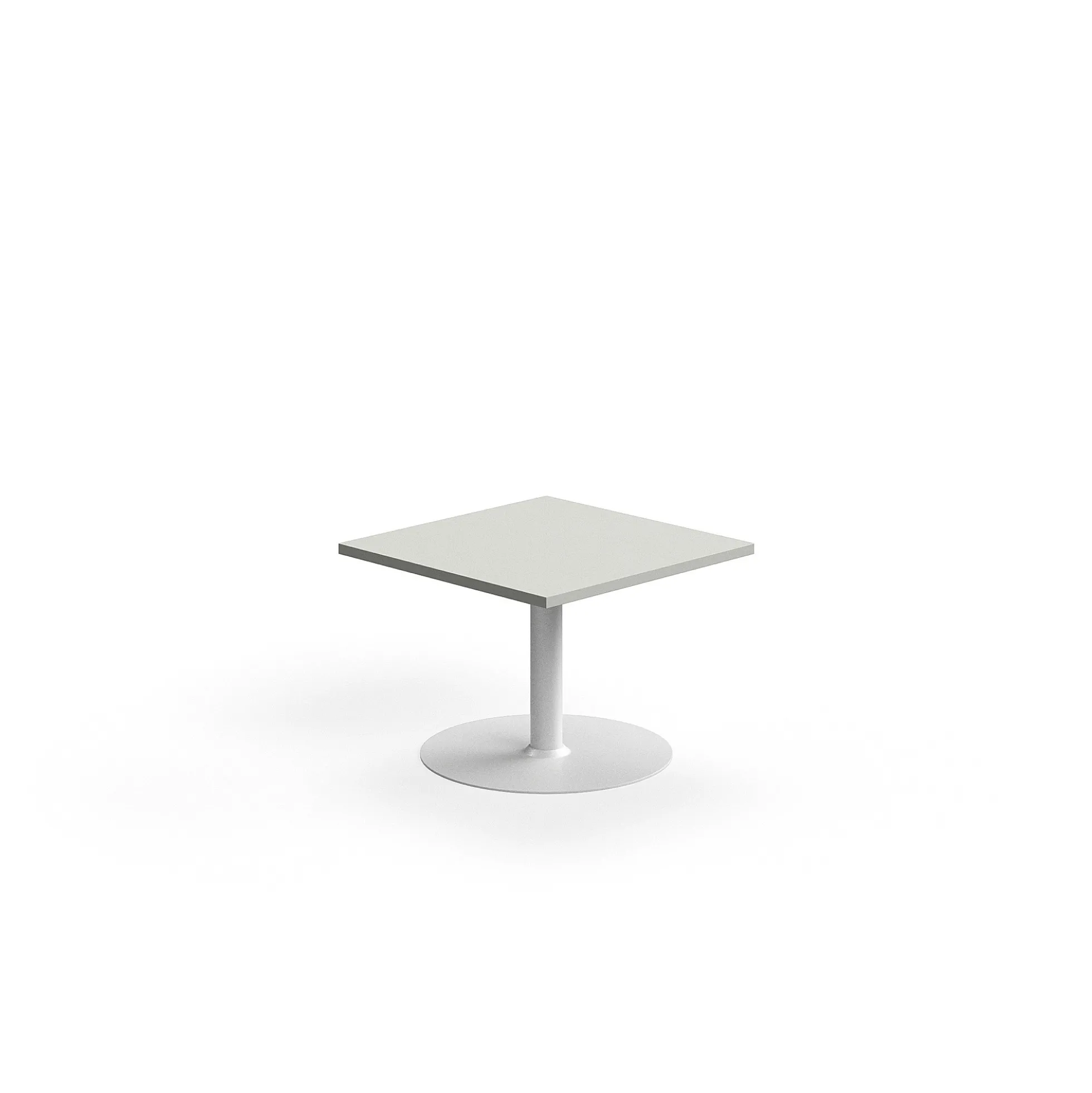 Sohvapöytä VERTICUS 700x700x500 mm, vaaleanharmaa/valkoinen