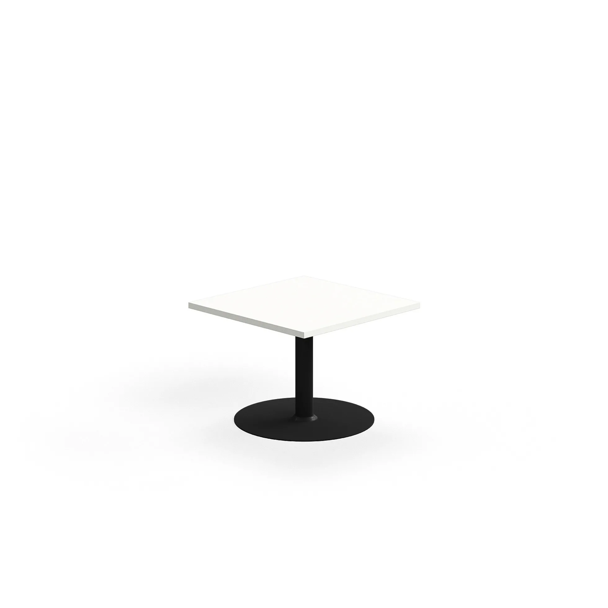 Sohvapöytä VERTICUS 700x700x500 mm, valkoinen/musta