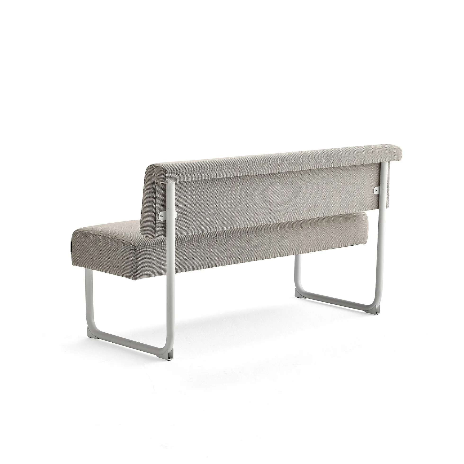 Sohva START 1400 mm, kangas, harmaanbeige, valkoinen