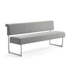 Sohva START 1800 mm, kangas, harmaanbeige, valkoinen