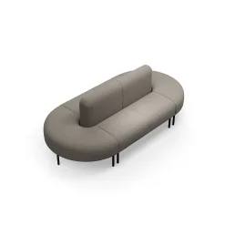 Sohva VARIETY Kaksipuolinen, ovaali, kangas Pod CS, taupe