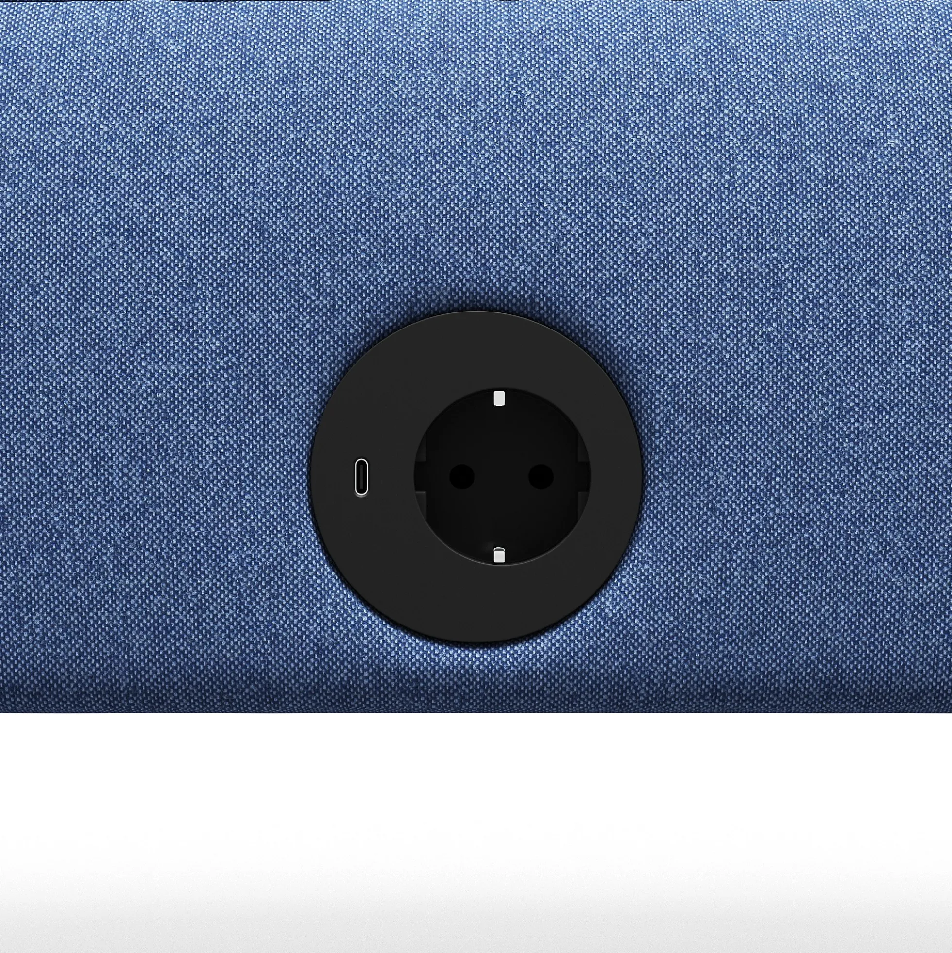 Sohva VARIETY Puoliympyrä, sisäänpäin, integroitu USB-portti, kangas Pod CS, sininen