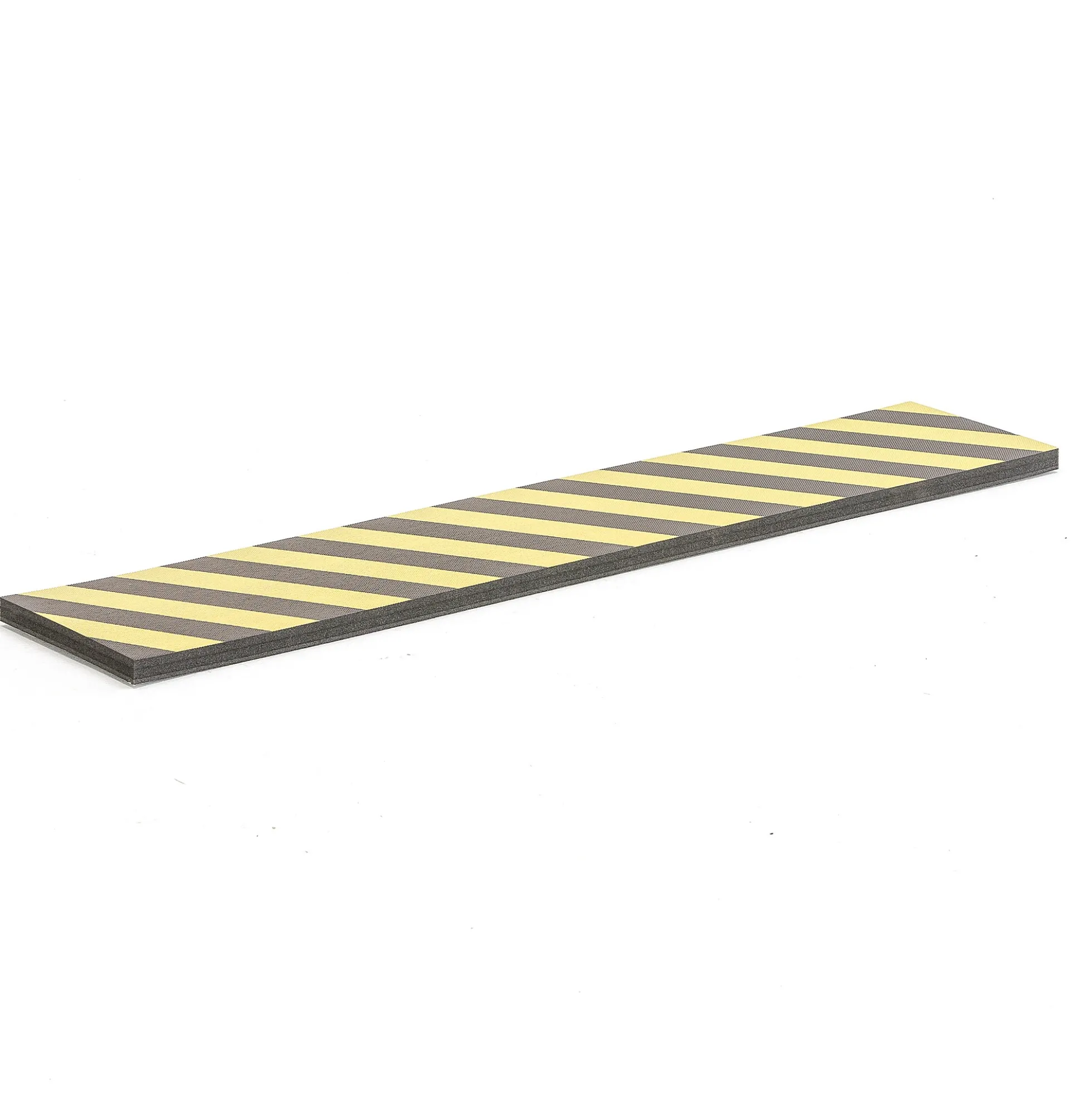 Suojaprofiili vaahtomuovista 1200x250x25 mm, keltamusta raidoitus