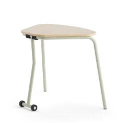Taittopöytä HEX 740x800x620 mm, harmaanbeige, koivu